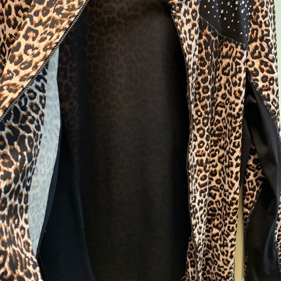 Leopard print fashion glitter jacket - Picture 3 of 5